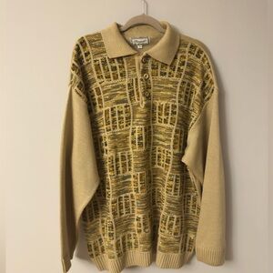 Mens vintage Coogi inspired sweater by Bergati size 3x